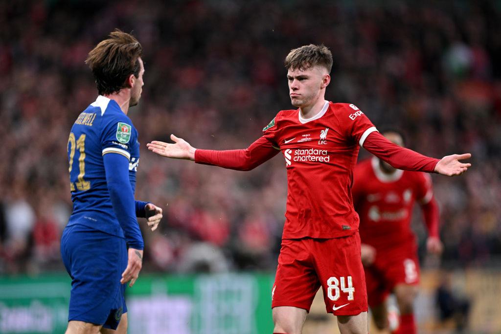 Conor Bradley con Liverpool