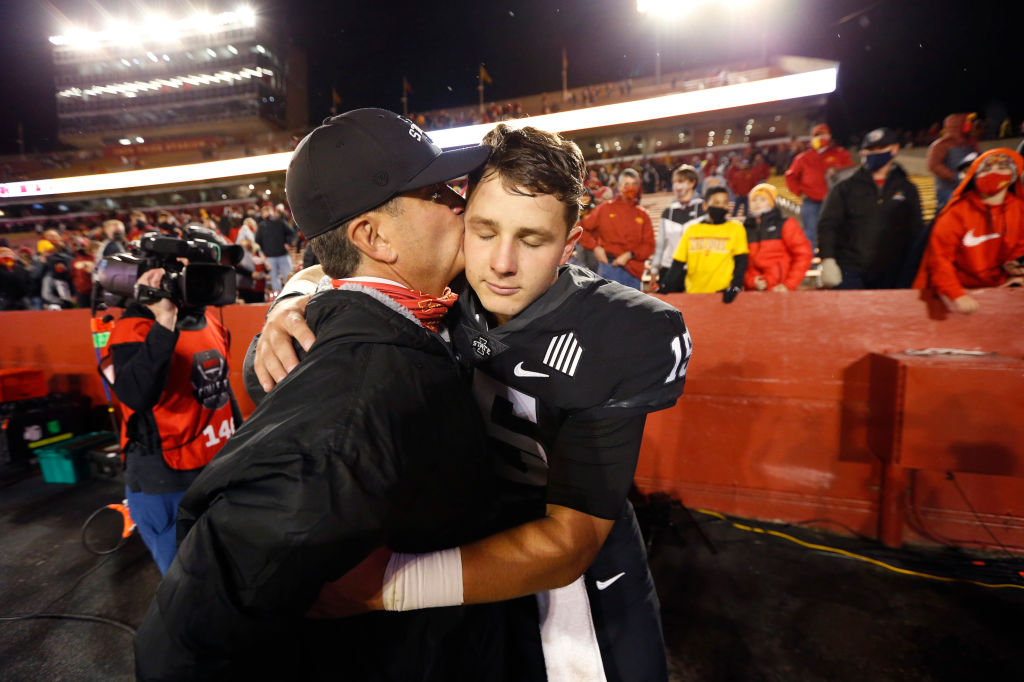 Brock Purdy y su padre Shawn