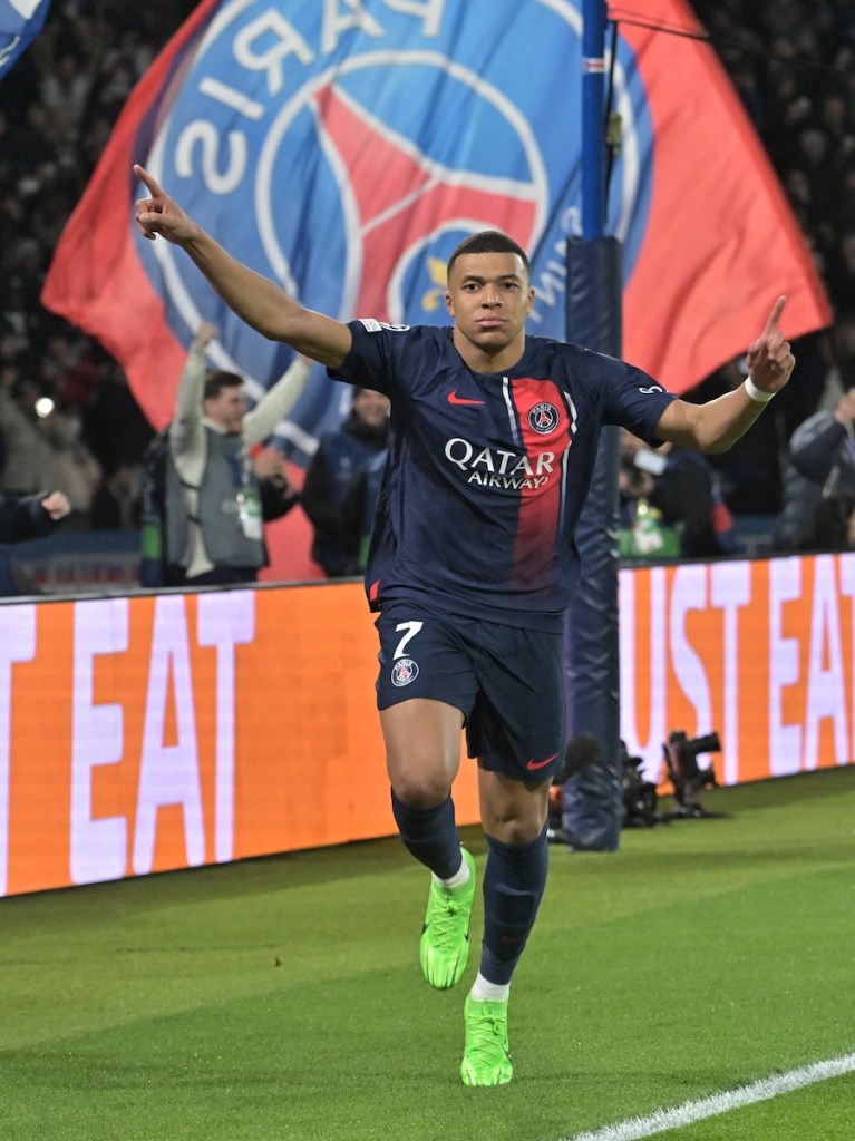 Kylian Mbappé con el PSG