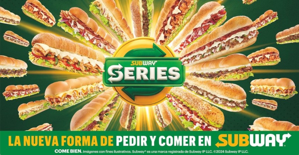 nuevo menu subway series de subway