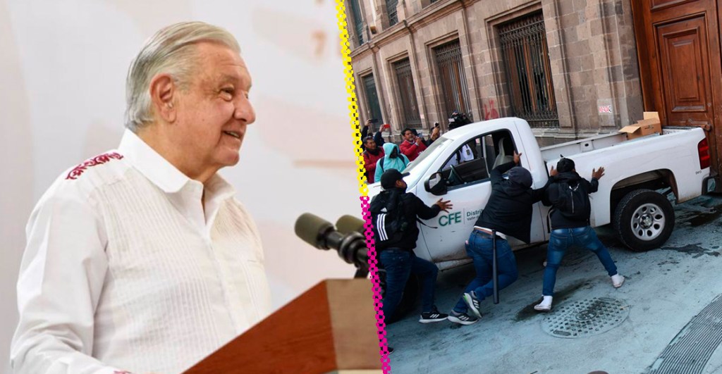 AMLO, la puerta de Palacio Nacional y 800 documentos que los familiares de Ayotzinapa quieren conocer.