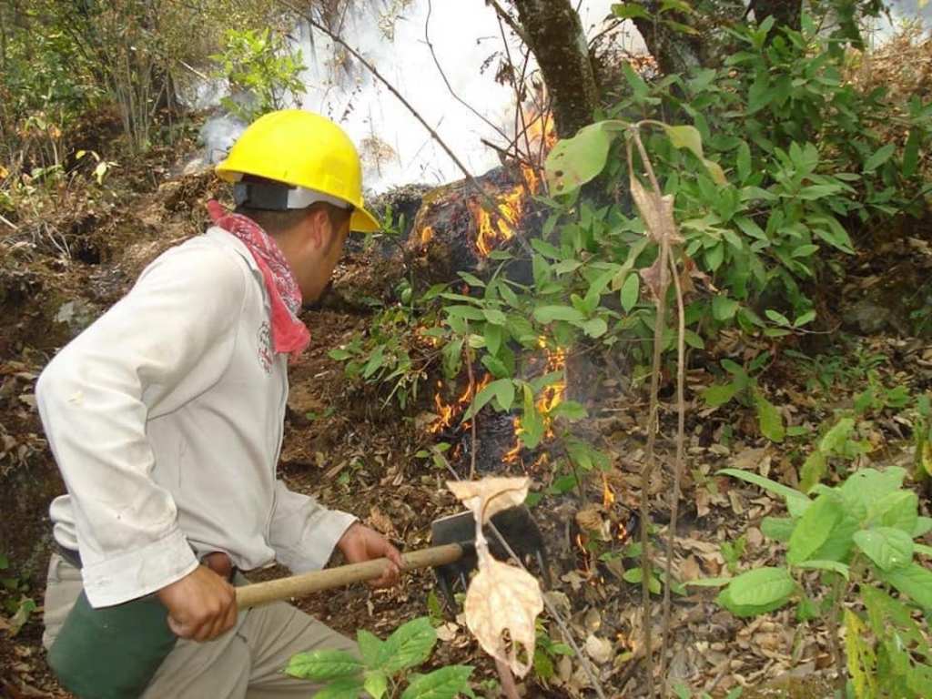 Incendio en el Iztaccíhuatl.