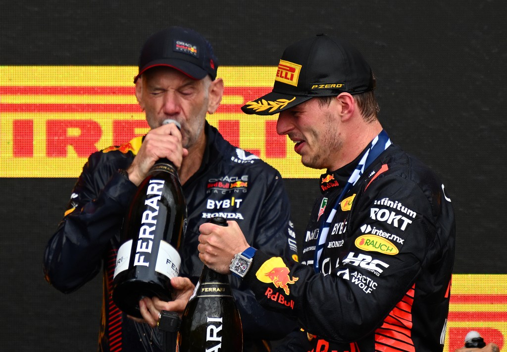 Adrian Newey y Max Verstappen 