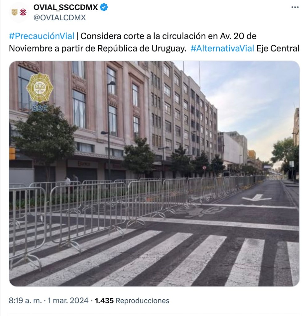 Que no los agarren en curva: Aquí las calles cerradas en el Zócalo por evento de Sheinbaum