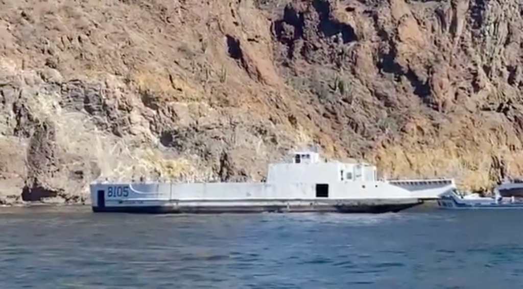 El barco que intentaron hundir en el Mar de Cortés, Sonora.