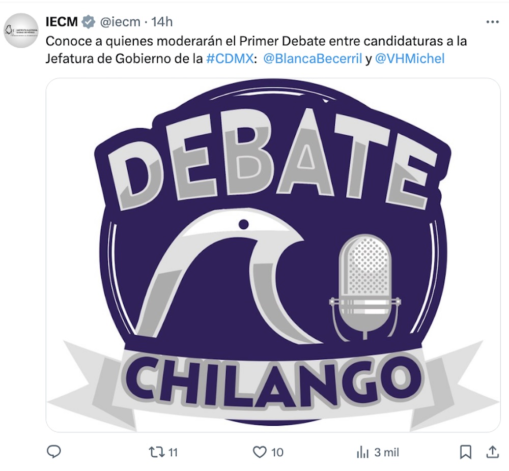 Dónde y cuándo ver el primer debate al gobierno de CDMX 2024