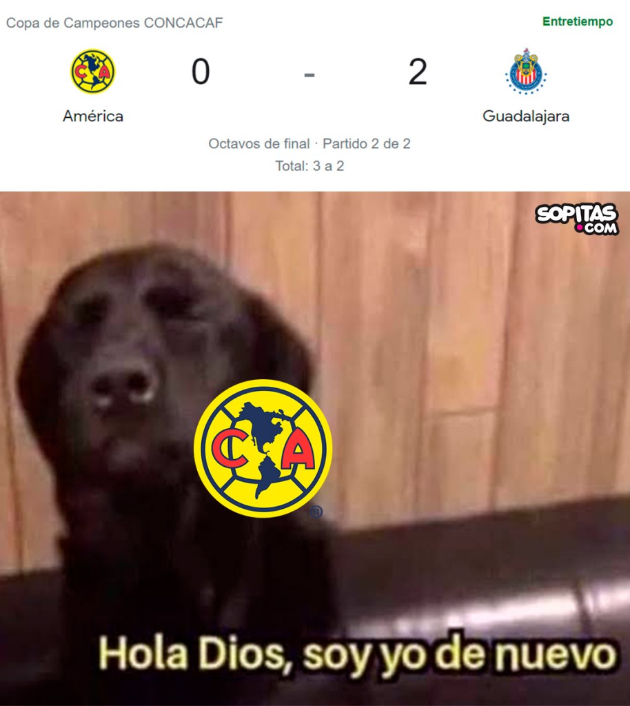 Chivas casi remonta y le deja los memes al América en la Concachampions