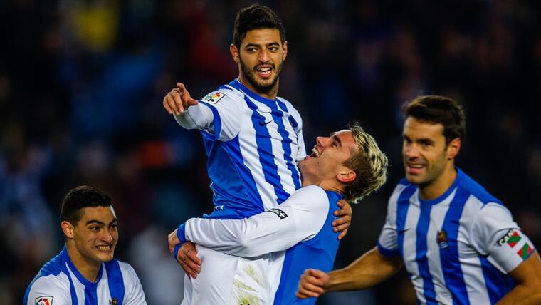 Carlos Vela y Antoine Griezmann / Real Sociedad