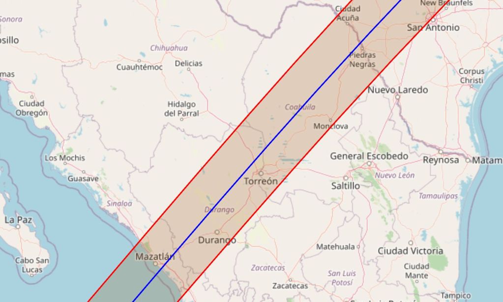 ruta eclipse de sol en México