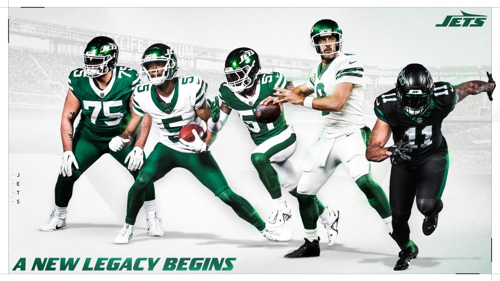 Los uniformes y sus combinaciones con los Jets