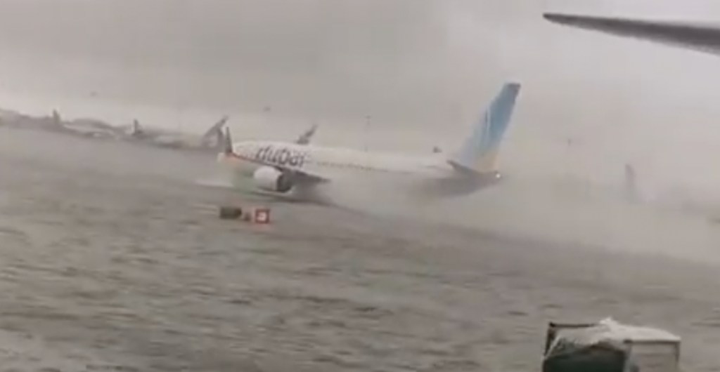 Las inundaciones en el aeropuerto de Dubai