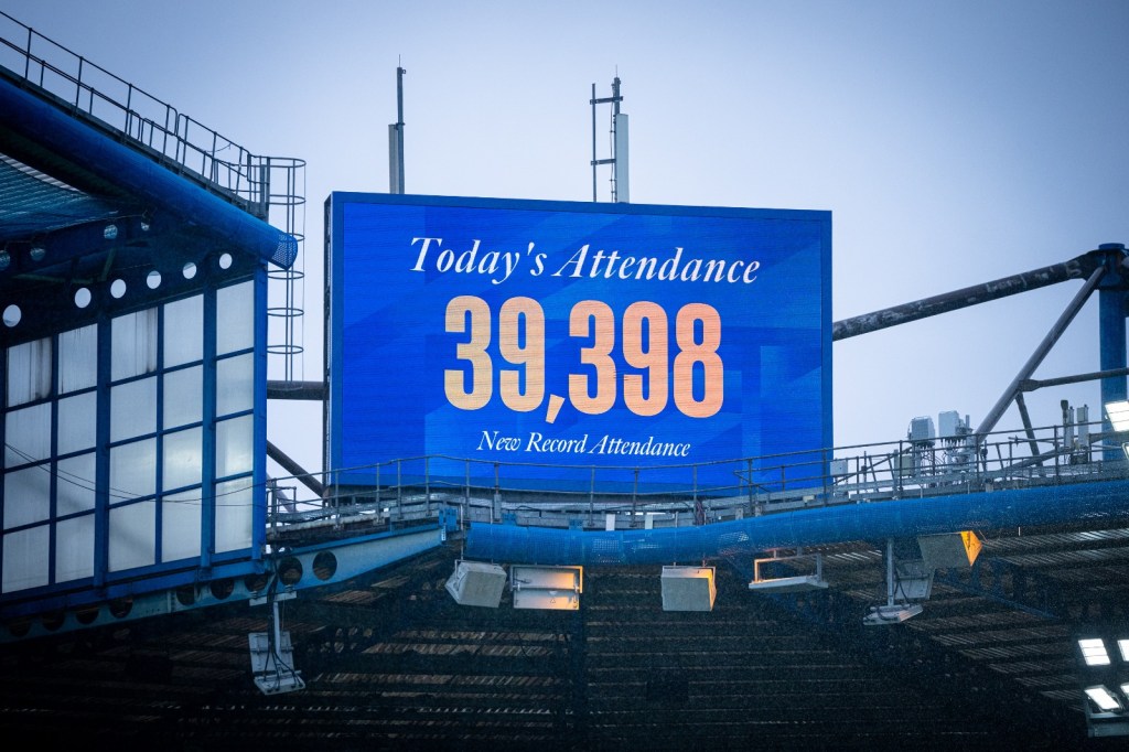 La asistencia en el Stamford Bridge 