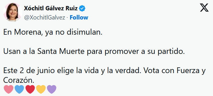 El mensaje machista que pasó a segundo plano en la playera de Morena con la Santa Muerte