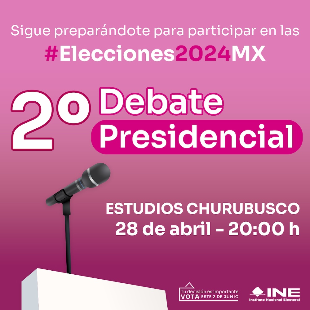 Segundo Debate Presidencial: Dónde y cuándo verlo