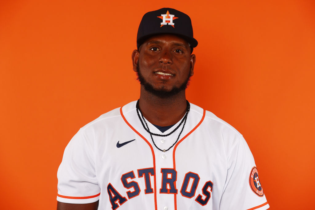 Ronel Blanco, en su primera foto con Astros en 2022