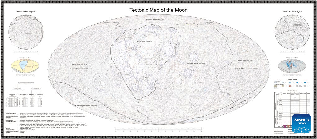 China publica el primer atlas geológico de la Luna en alta definición - atlas-tectonico-de-la-luna