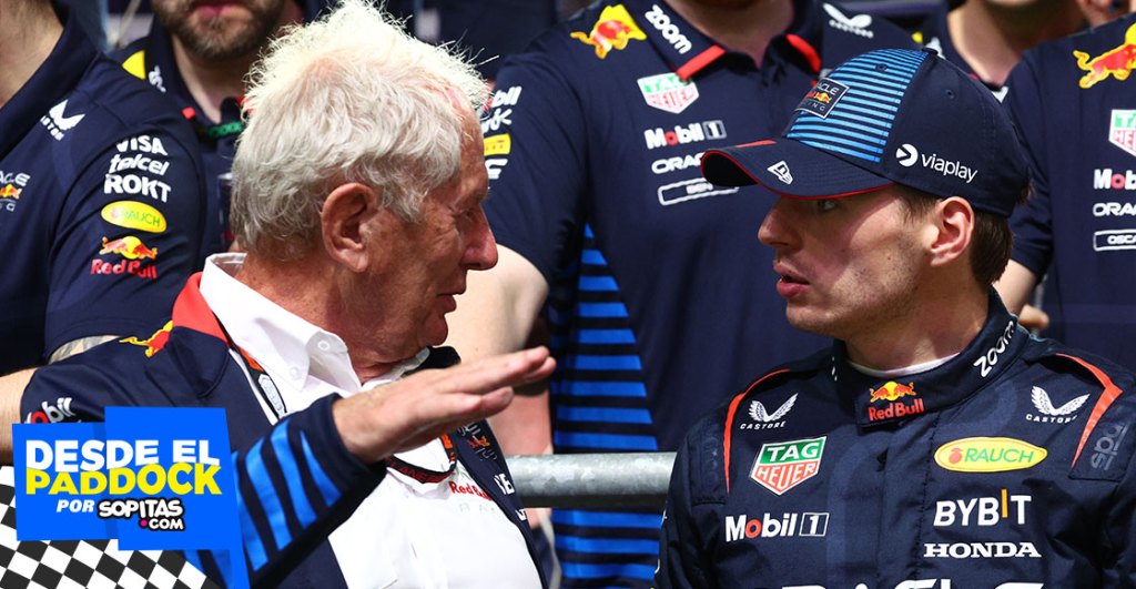 Helmut Marko y Max Verstappen