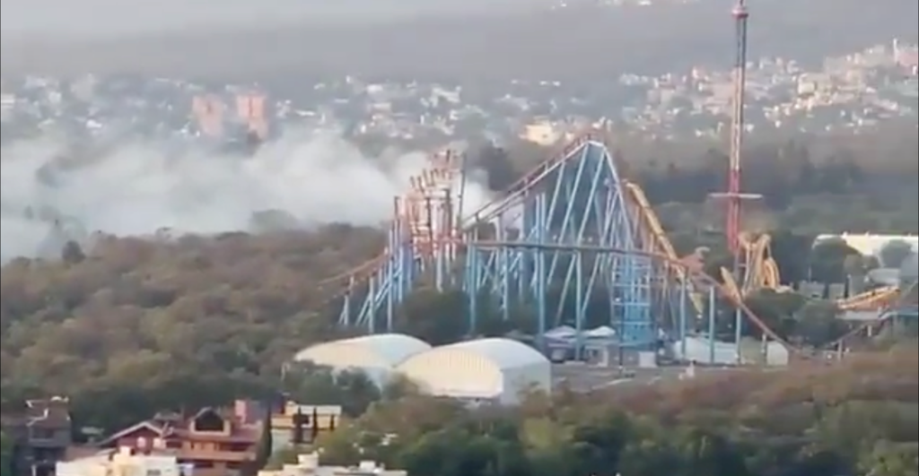 Incendio en el Bosque de Tlalpan de la CDMX.