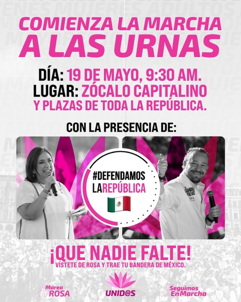 ¿Cuándo, calles cerradas y para qué se llevará a cabo otra Marcha Nacional por la Democracia en CDMX?