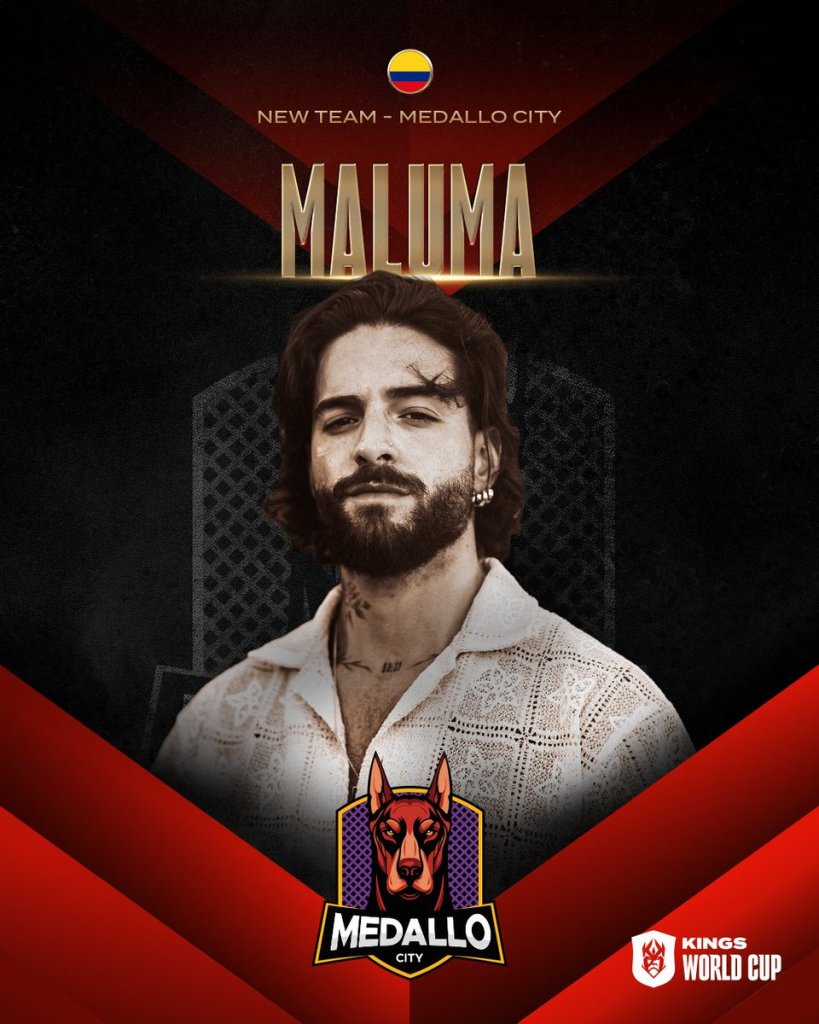 Maluma tendrá equipo en la Kings League