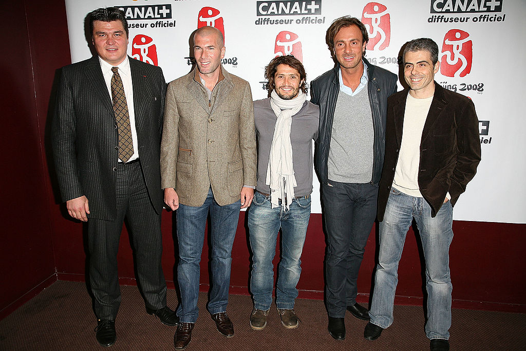 Zizou en la Premier de 'Asterix at the Olympic Games'