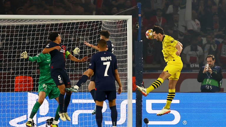 Gol de Mats Hummels contra el PSG