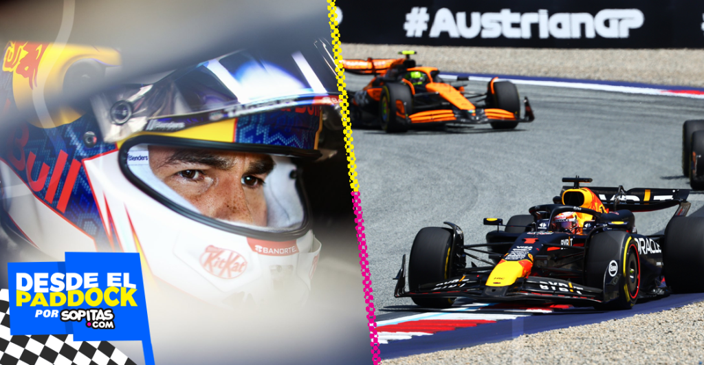 Checo no aparece, Max Verstappen sigue ganando y agarrón entre McLaren en la Sprint de Austria