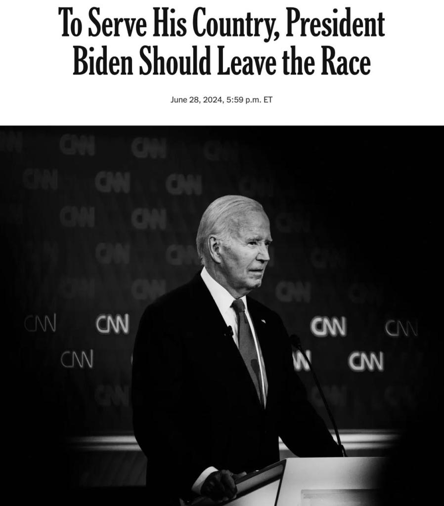 el artículo del New Work Times sobre Biden