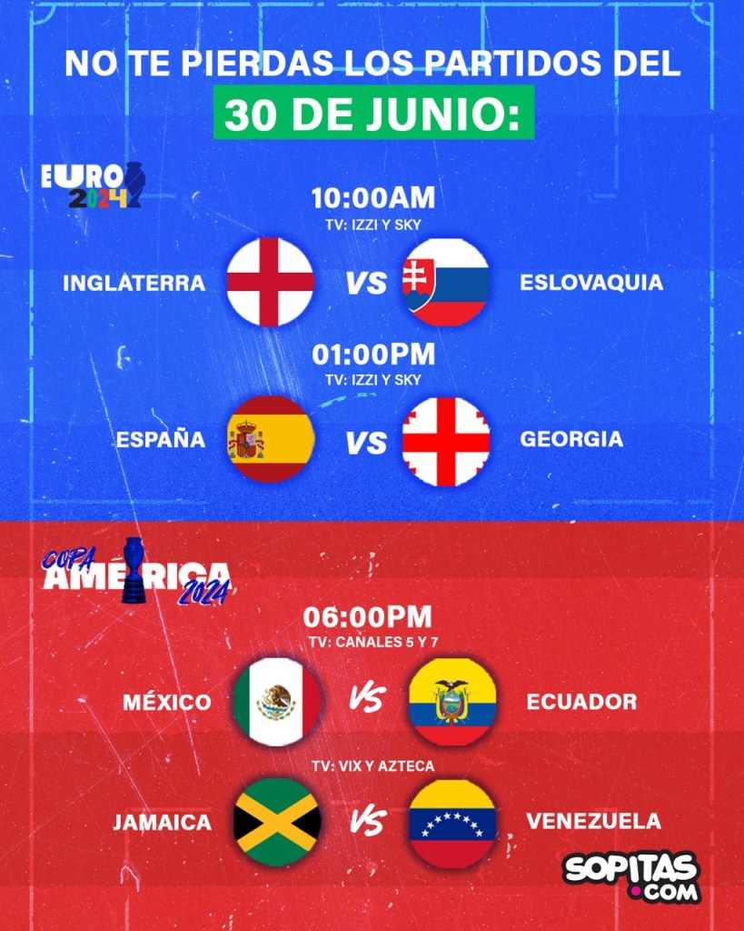 Agenda Eurocopa y Copa América