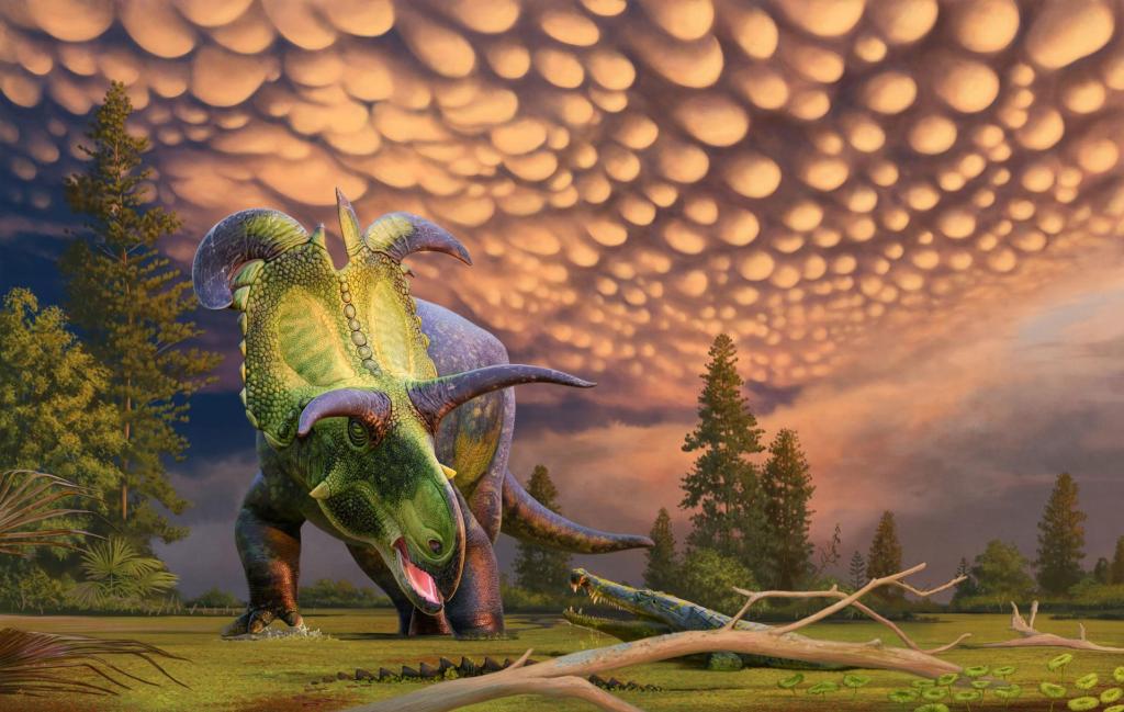 Descubren en EE.UU. una nueva especie de dinosaurio herbívoro con cuernos gigantes - dinosaurio-lokiceratops-rangiformis-1024x649