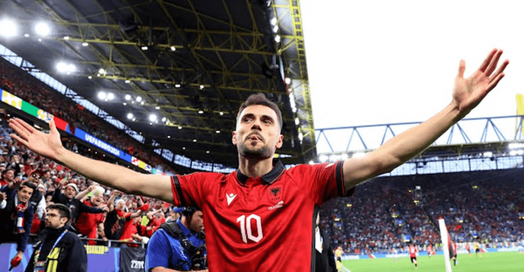 Nedim Bajrami de Albania marca el gol más rápido en la historia de la Eurocopa