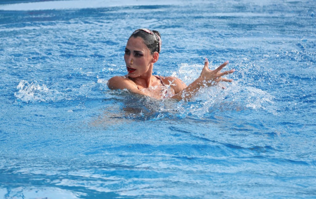 Nuria Diosdado, parte del equipo de nado sincronizado de México