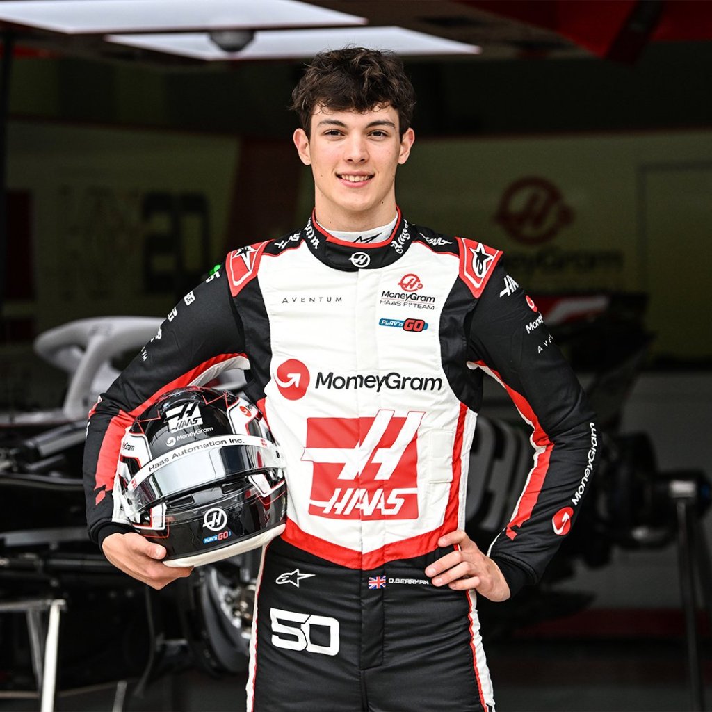 Ollie Bearman, piloto de Haas para el 2025